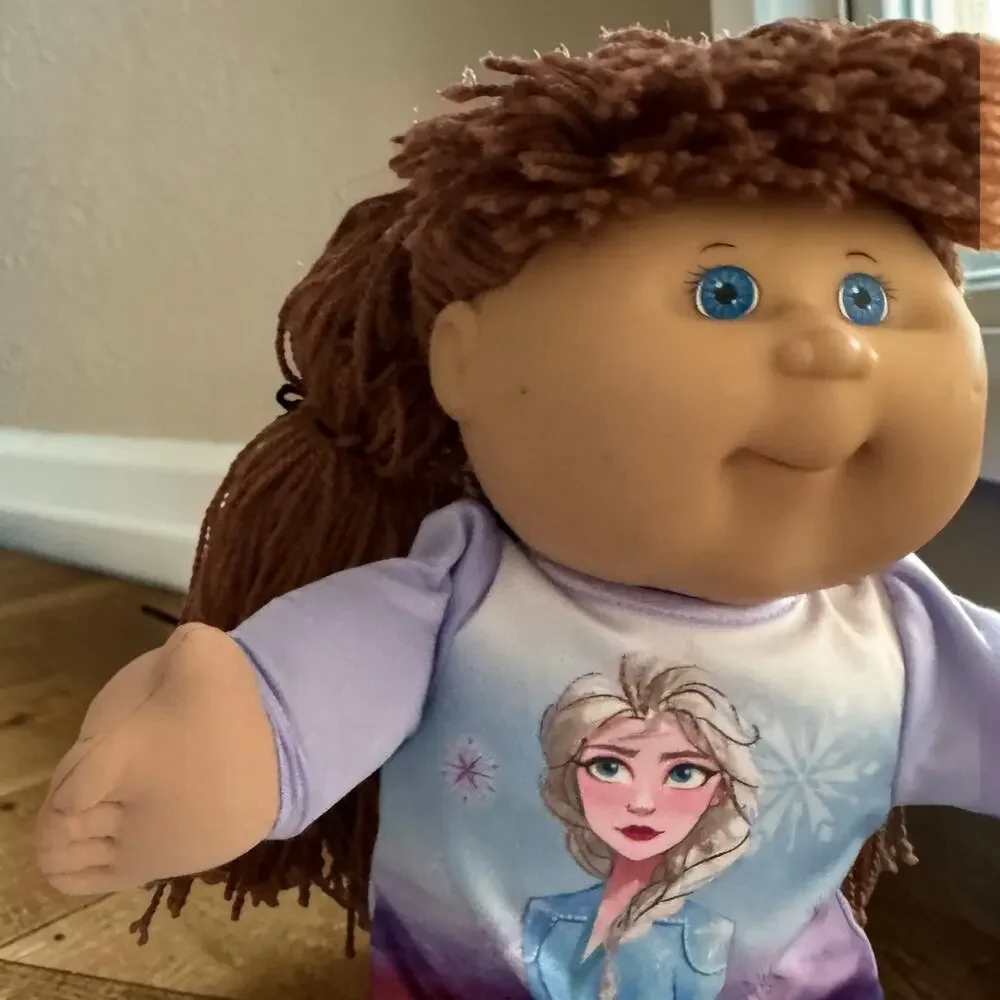 Vintage 2004 Cabbage Patch Kid Play Along PA-2 18 Inch Doll Brown Pigtails